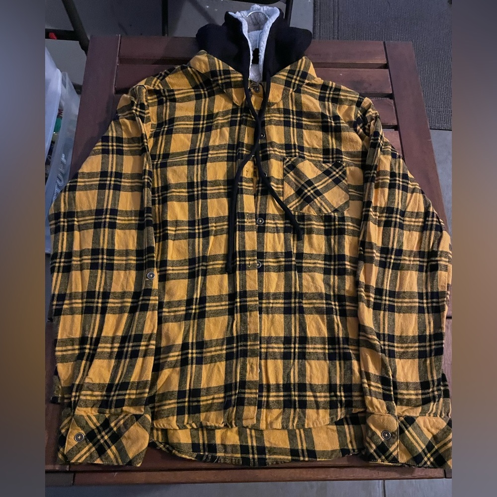 No Boundaries Flannel Shirt Jacket size Junior Girls Large (11-13) ... JH1313
